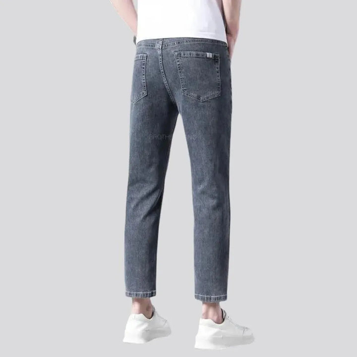 Ankle-length men's thin jeans