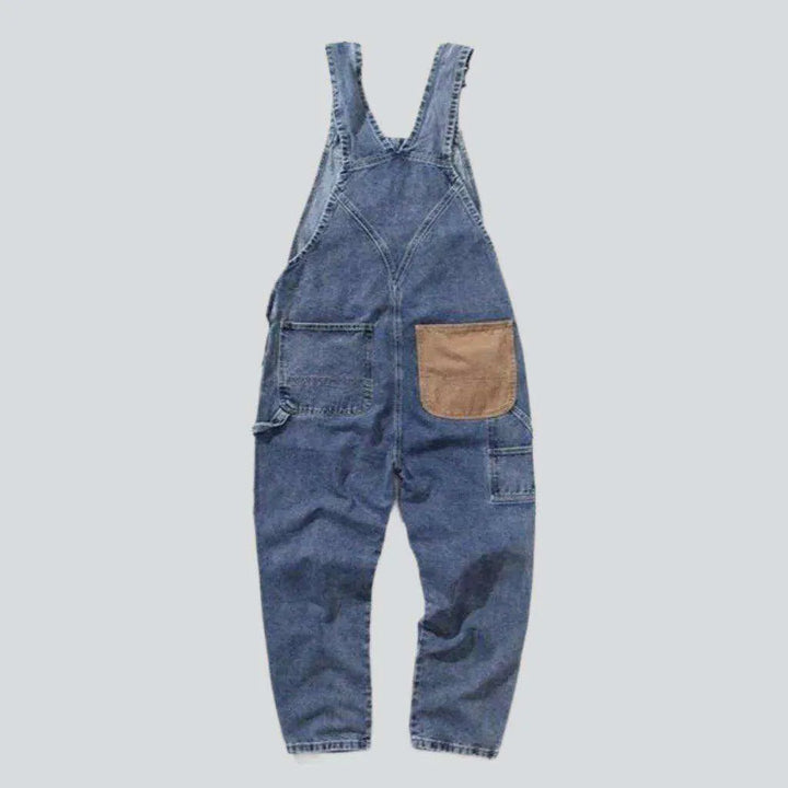 Street denim dungaree for men