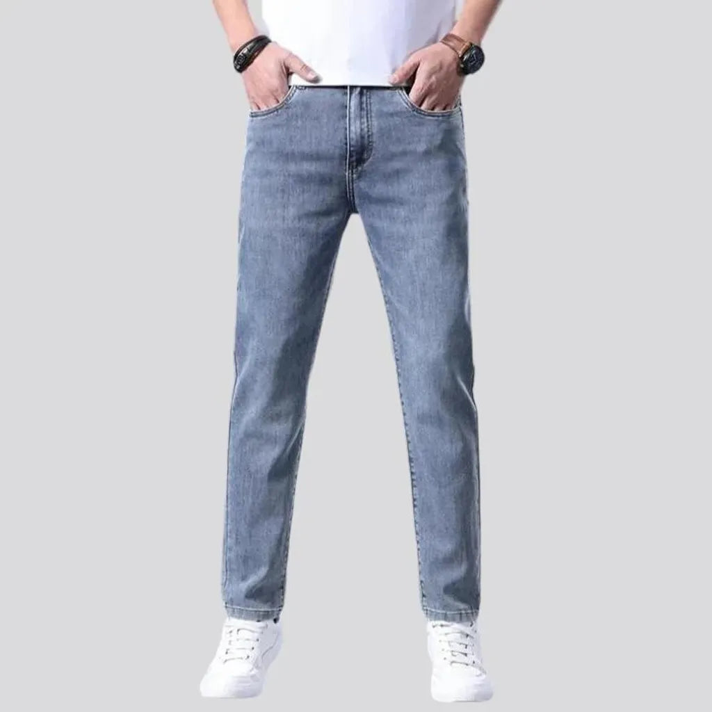 Sanded men's stretch jeans