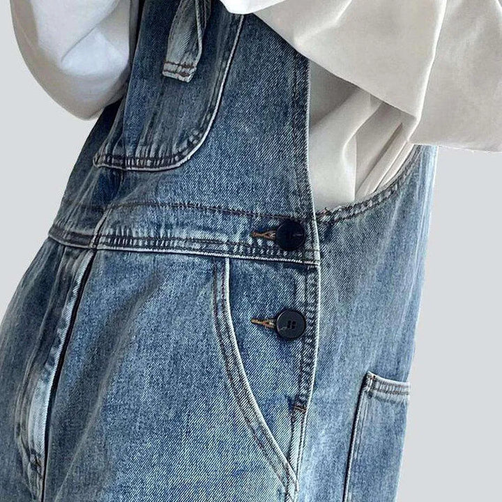 Vintage denim jumpsuit for women