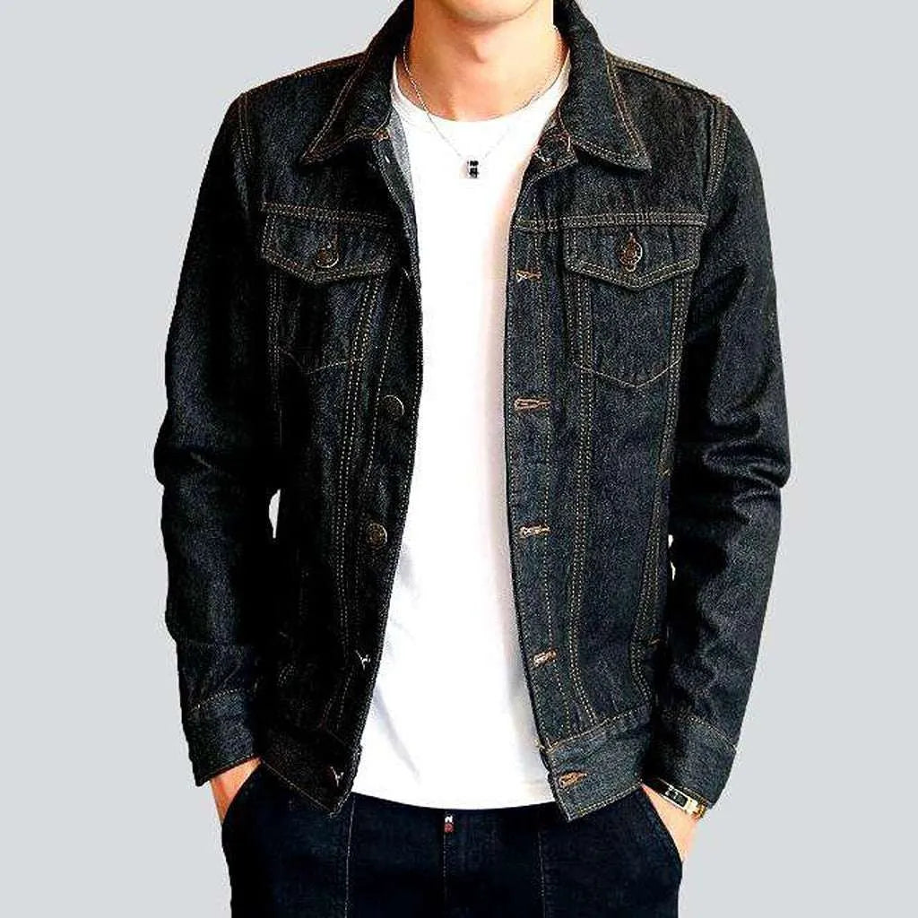 Casual trucker denim jacket