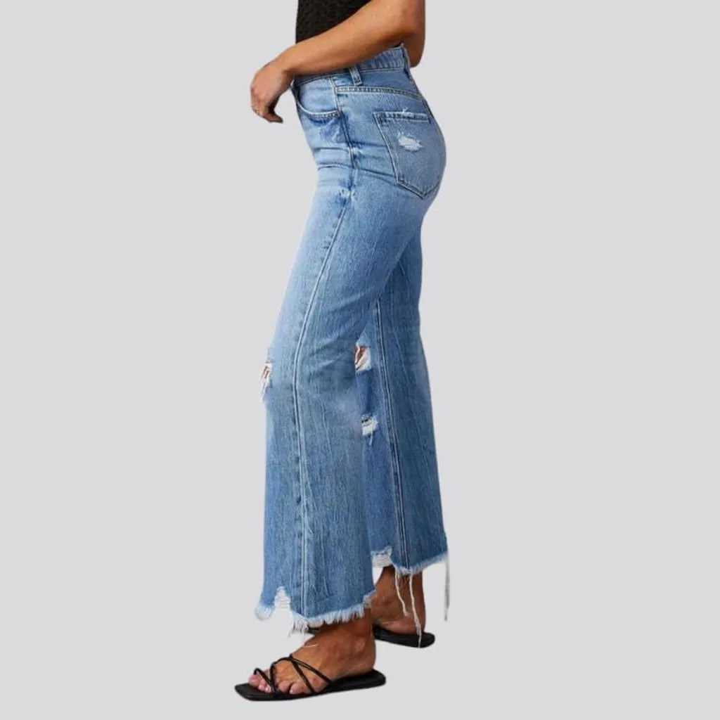 Women's grunge jeans