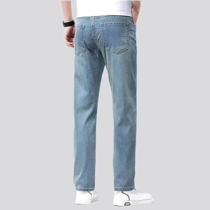 Thin men's classic jeans