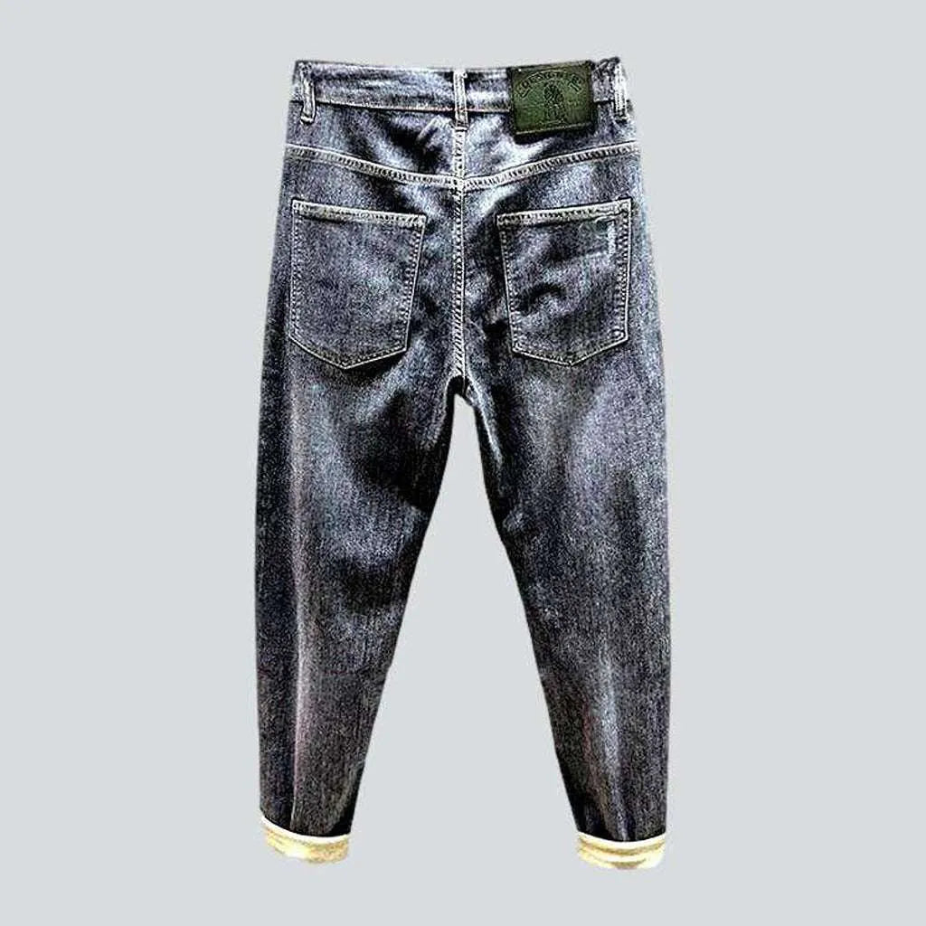 Trendy style men's baggy jeans