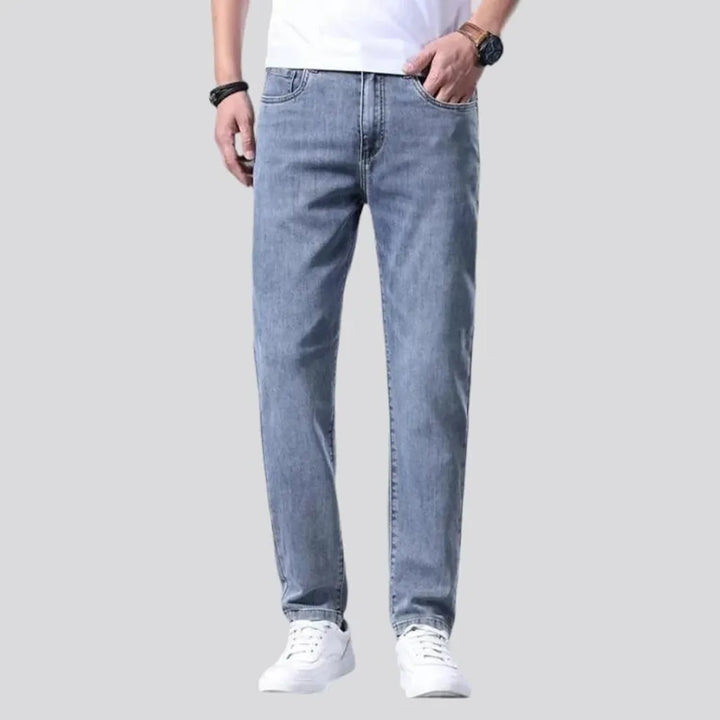 Sanded men's stretch jeans