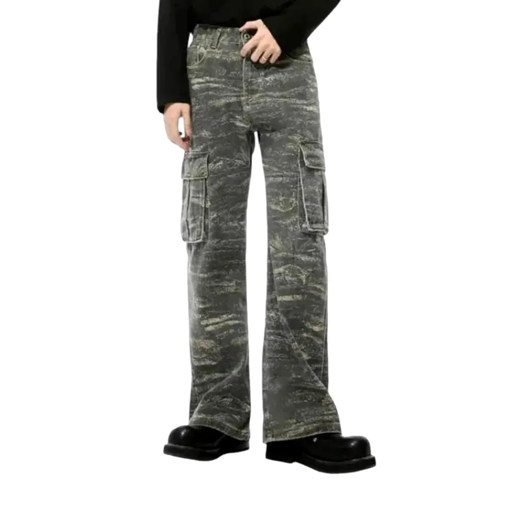 Mid Rise Stylish Denim Pants for Men - Grey