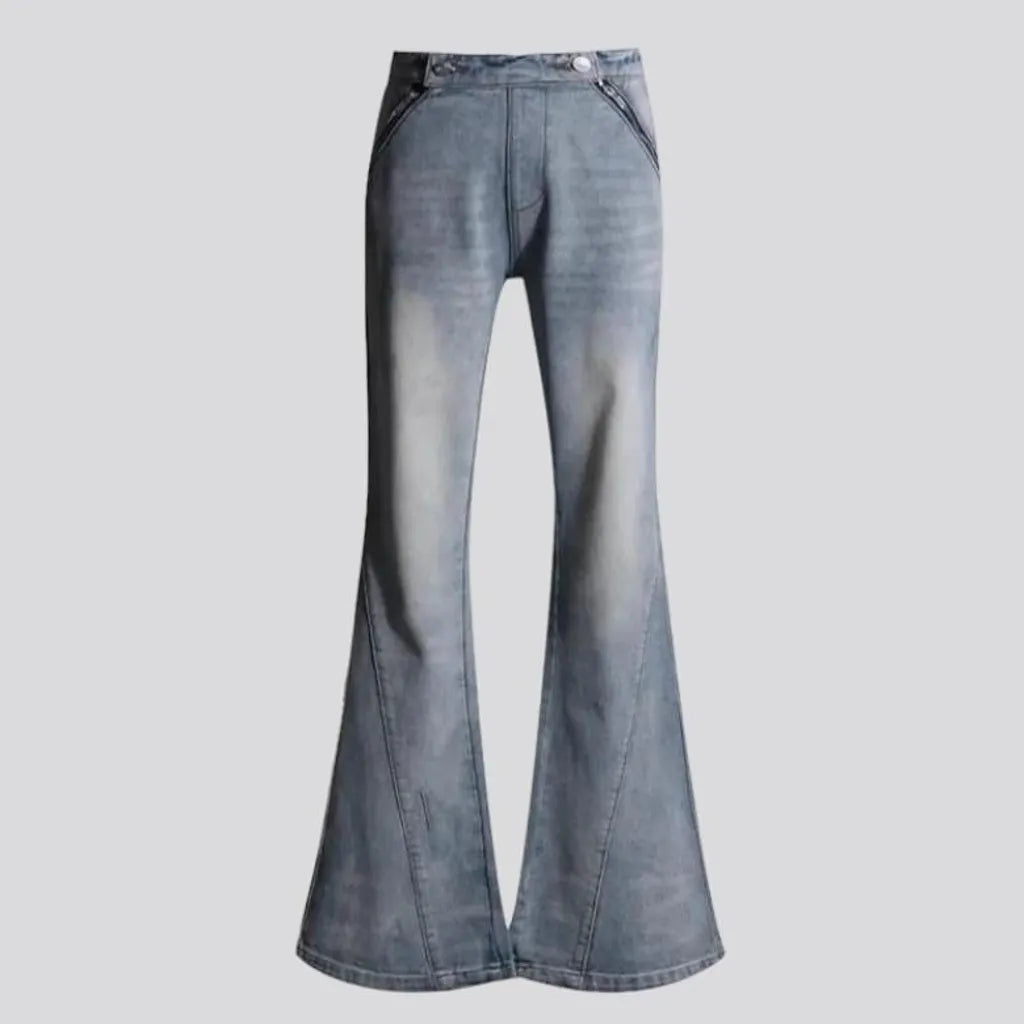 Floor-length bootcut jeans
 for ladies