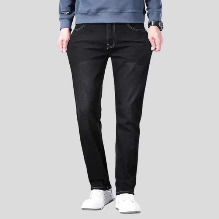 High rise slim men's jeans