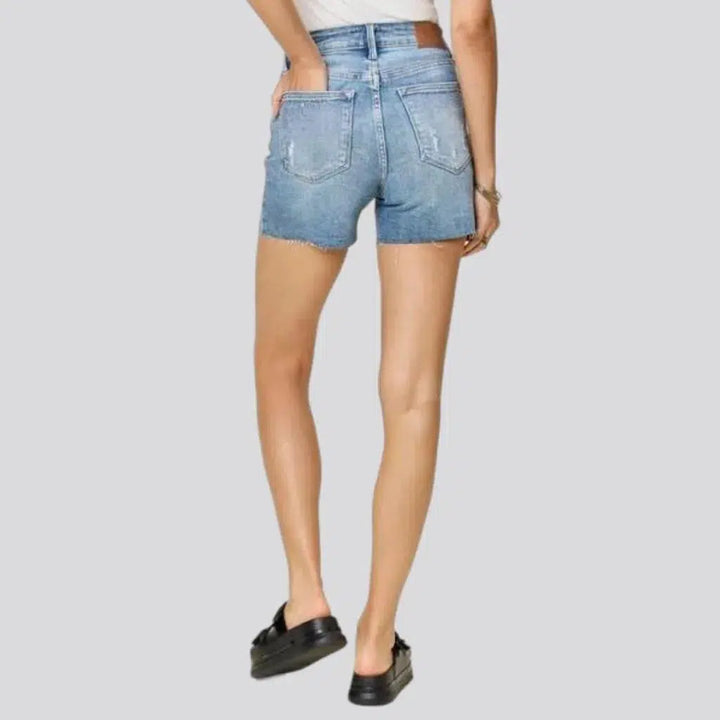 Y2k slim women's jeans shorts