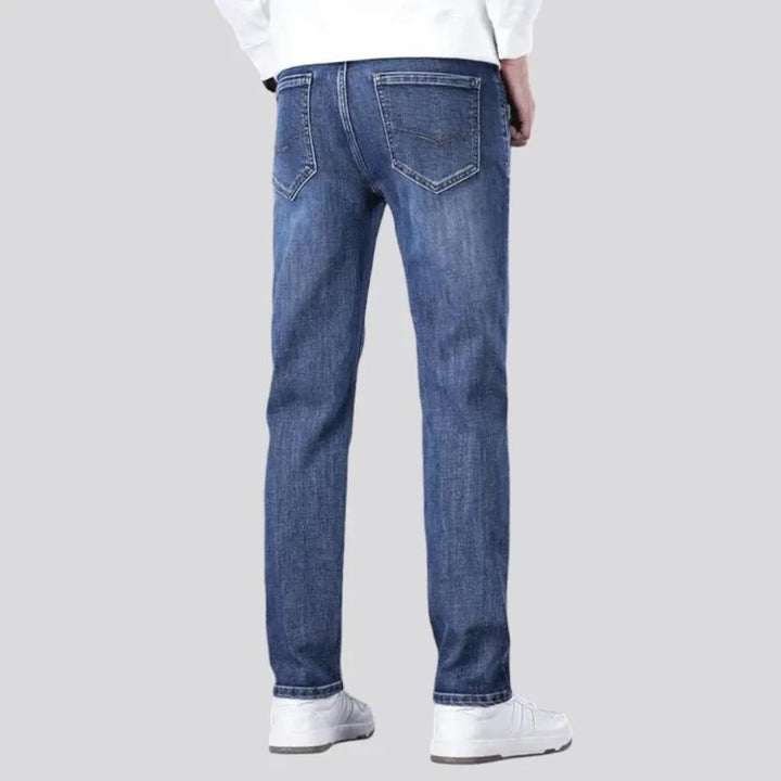 High rise tapered men's jeans