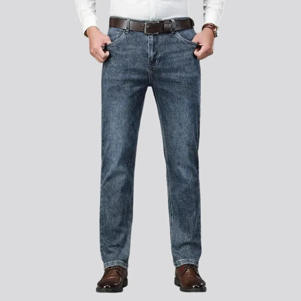 High rise jeans for men