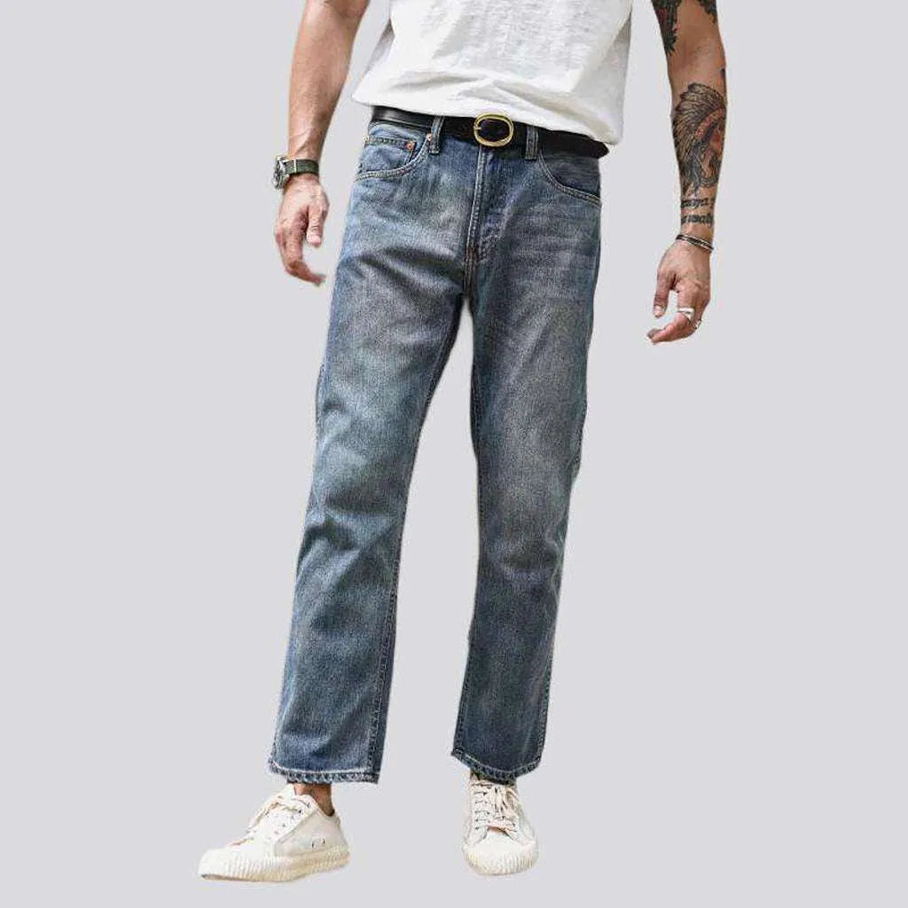 Sanded 10oz men's self-edge jeans