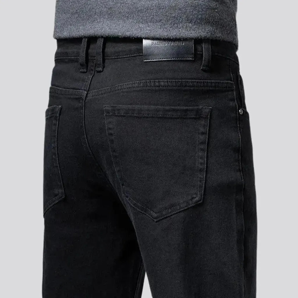 Stretchable vintage tapered men's jeans