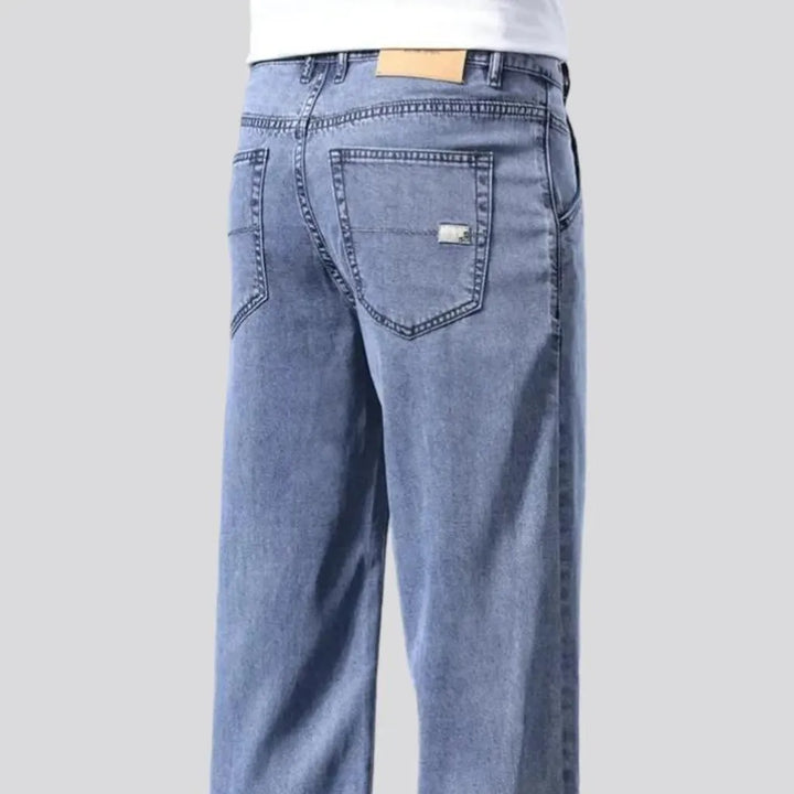 Straight stonewashed jeans
 for men