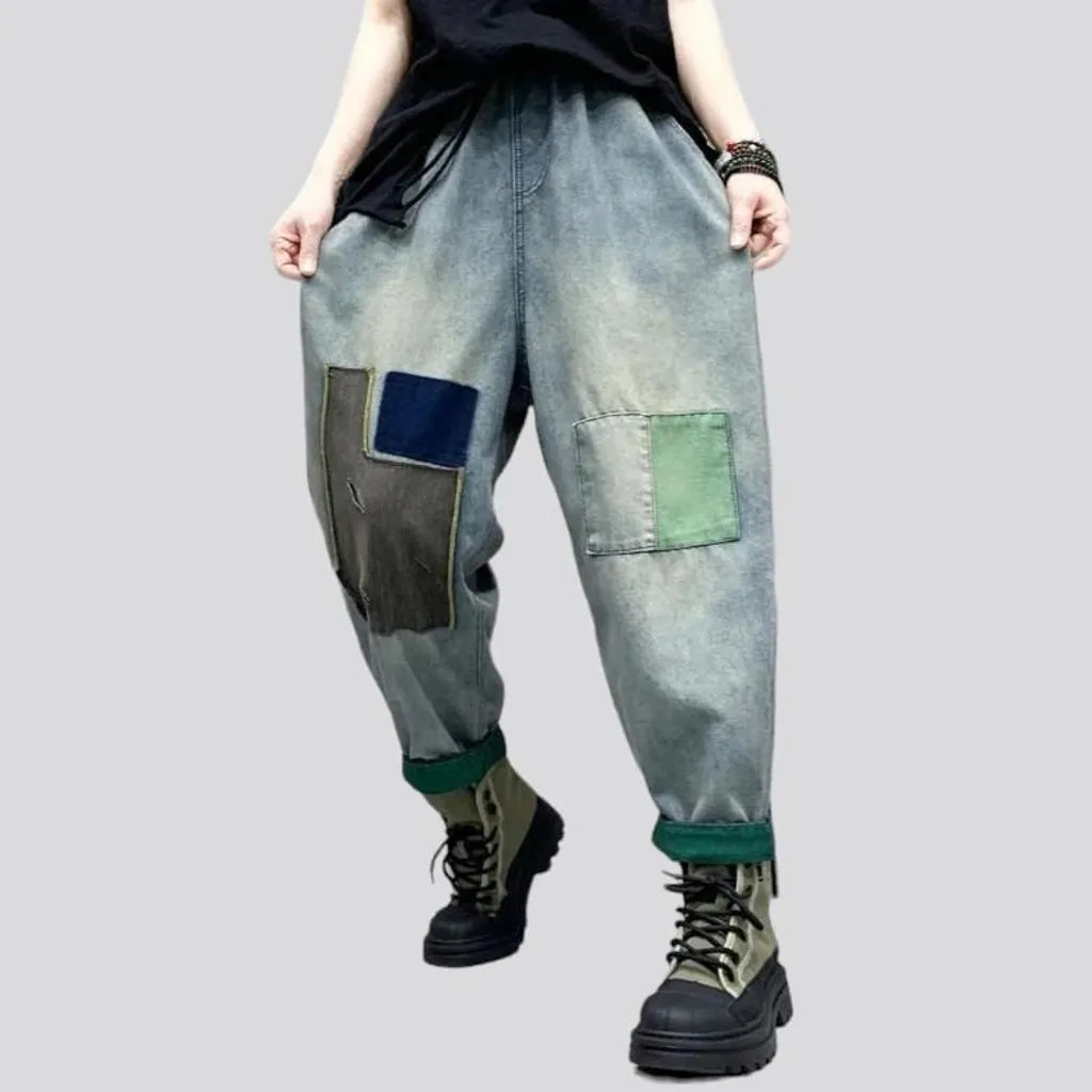 Light-wash vintage denim pants