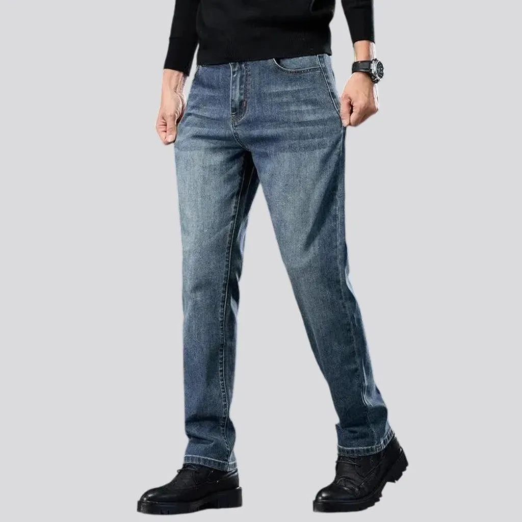 Elastic fit retro jeans for men