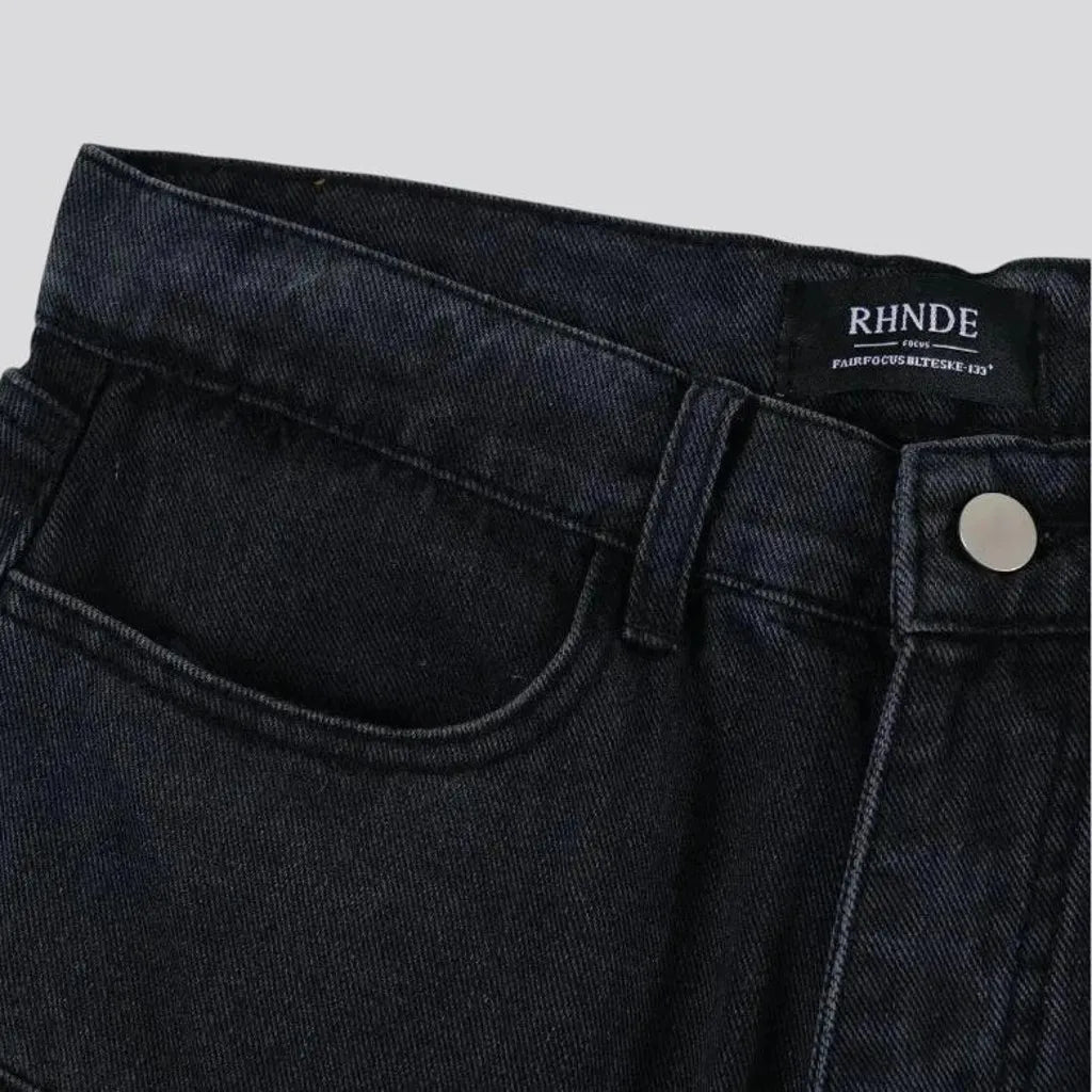 Boho style cargo men's jeans