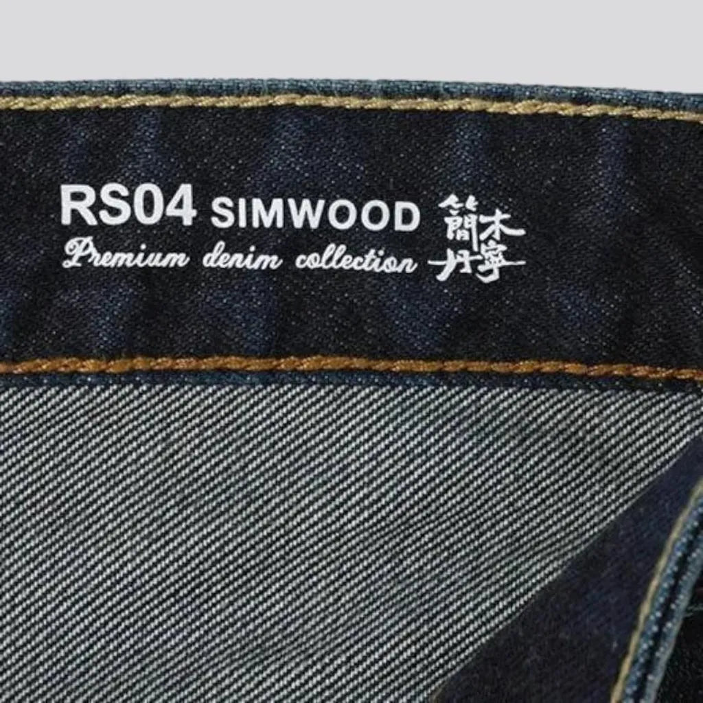 High-waist 16oz selvedge jeans for men