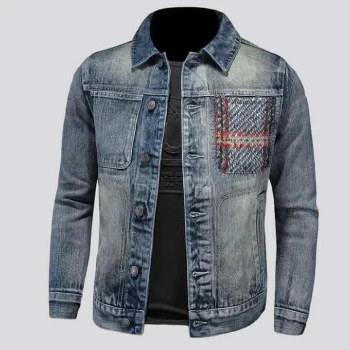 Thin street men's jean jacket