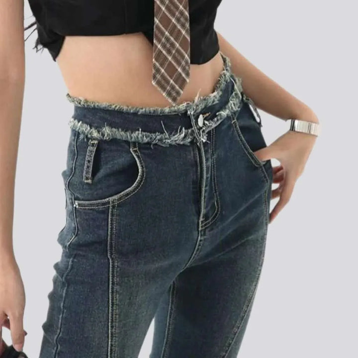 Street women's vintage jeans