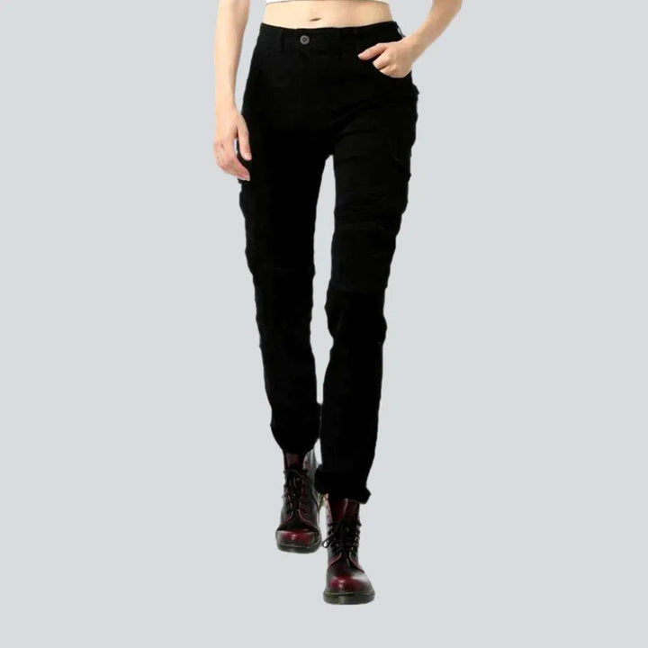 Slim women's motorcycle jeans