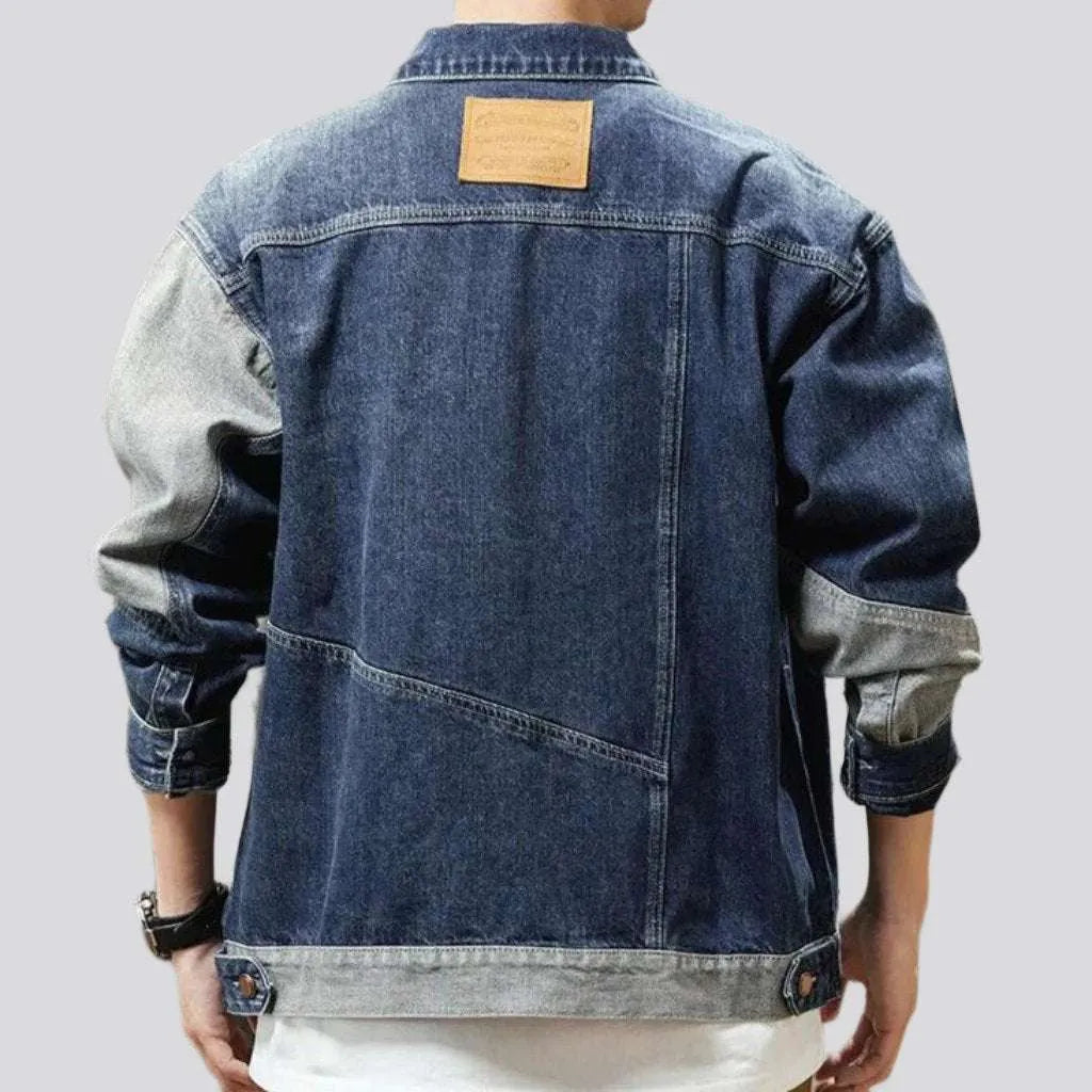 Oversized fashion men's jean jacket