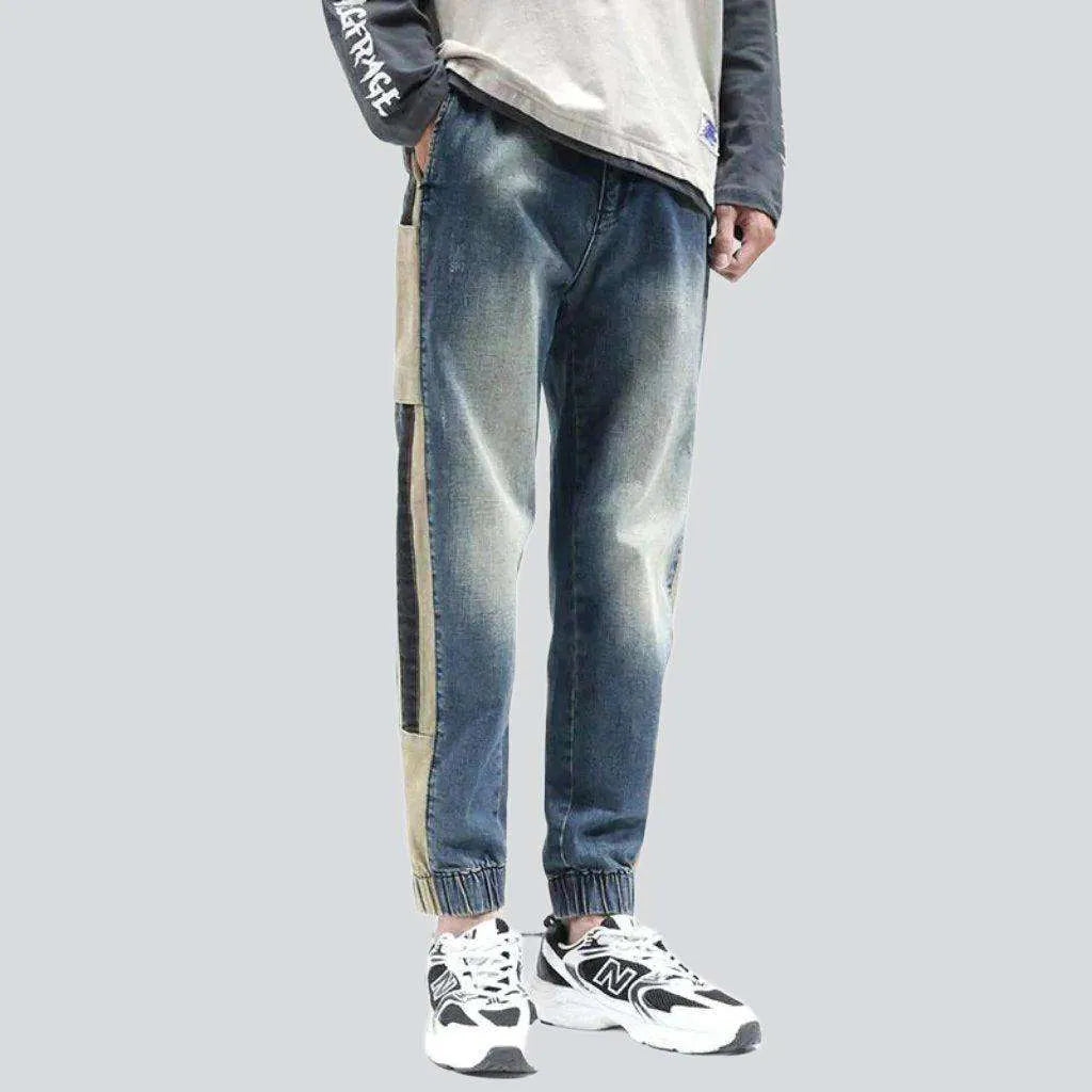 Joggers men's jeans with bands