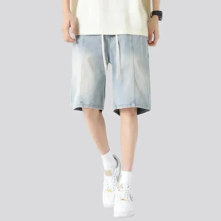 Fashion high-waist men's jean shorts