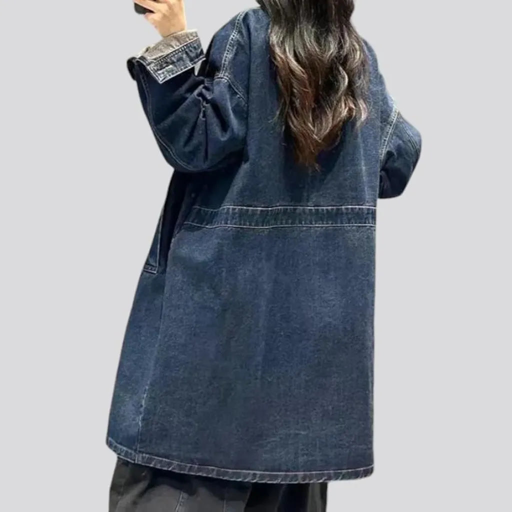 Fashion vintage denim coat
 for women