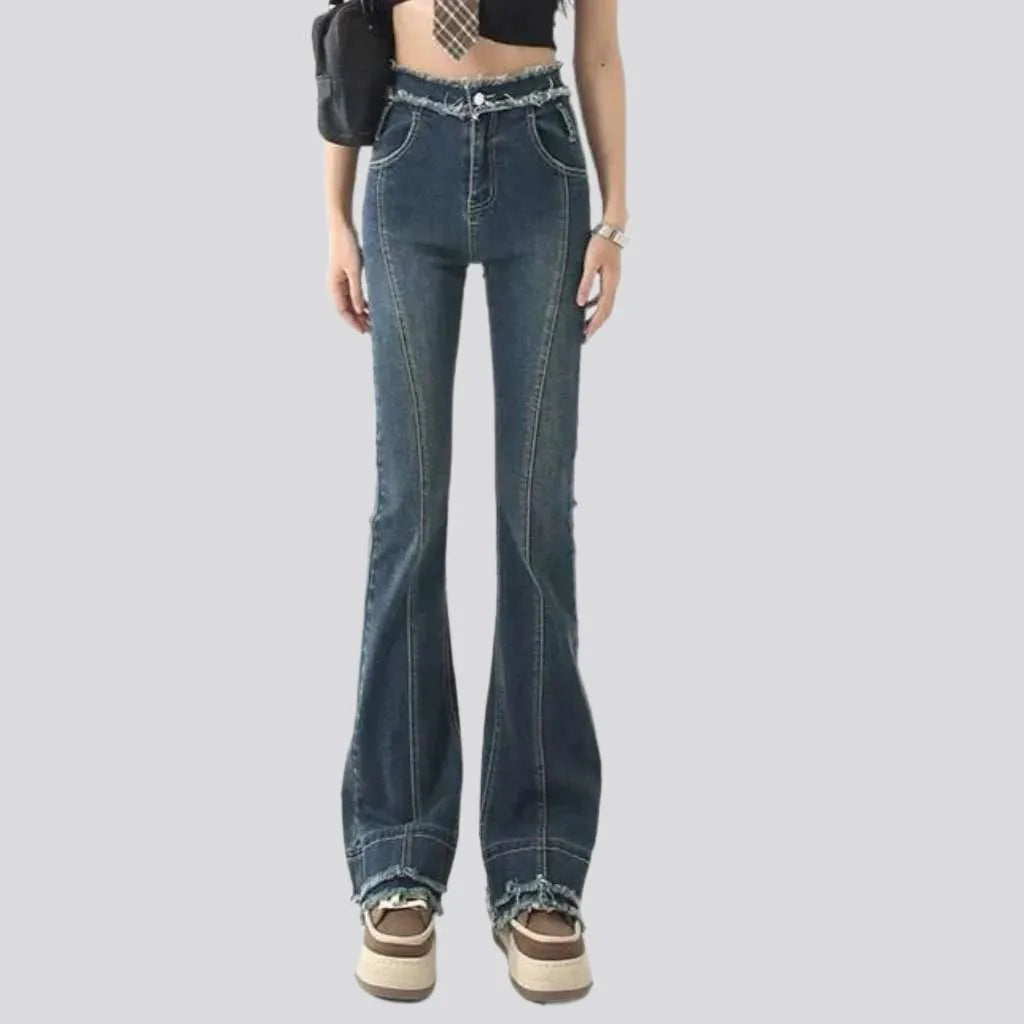 Street women's vintage jeans