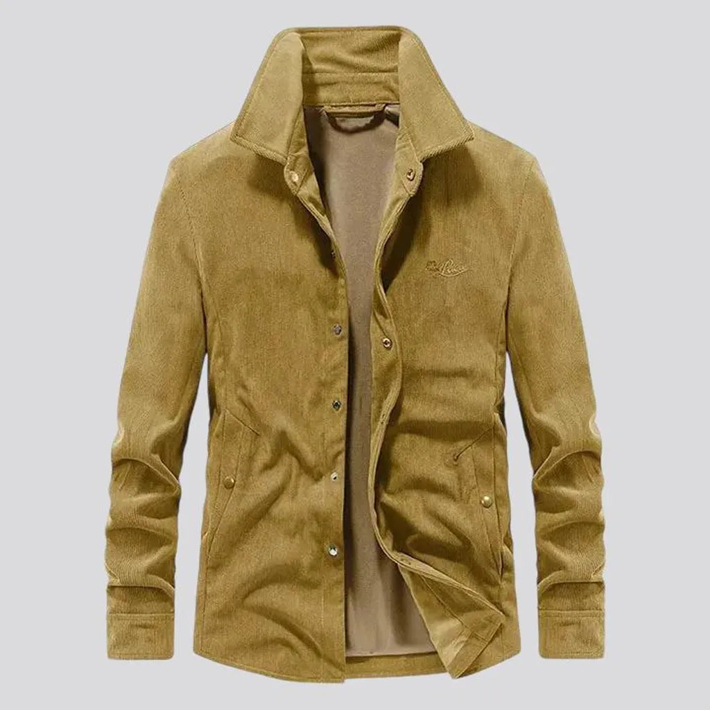 Trendy casual slim-fit y2k men's corduroy jacket