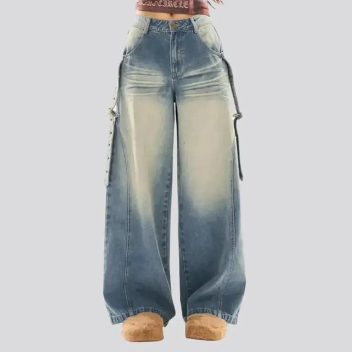 Y2k women's light-wash jeans