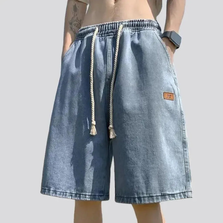 Thin jeans shorts
 for men