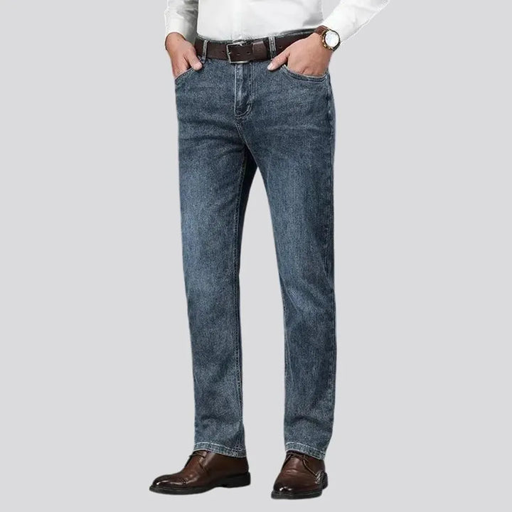 High rise jeans for men