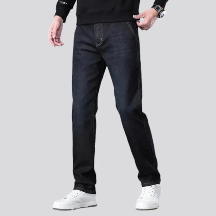 Slim fit high rise men's jeans