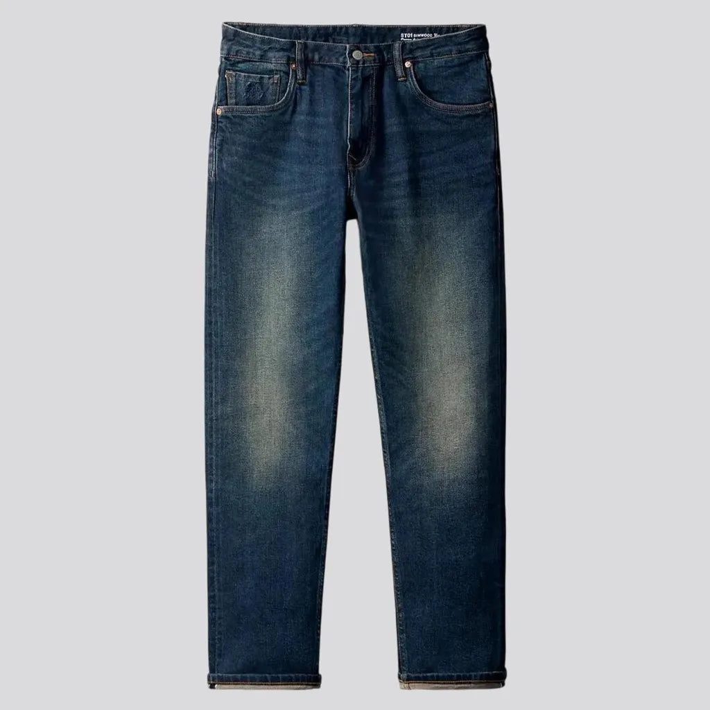 Vintage mid rise tapered men's jeans