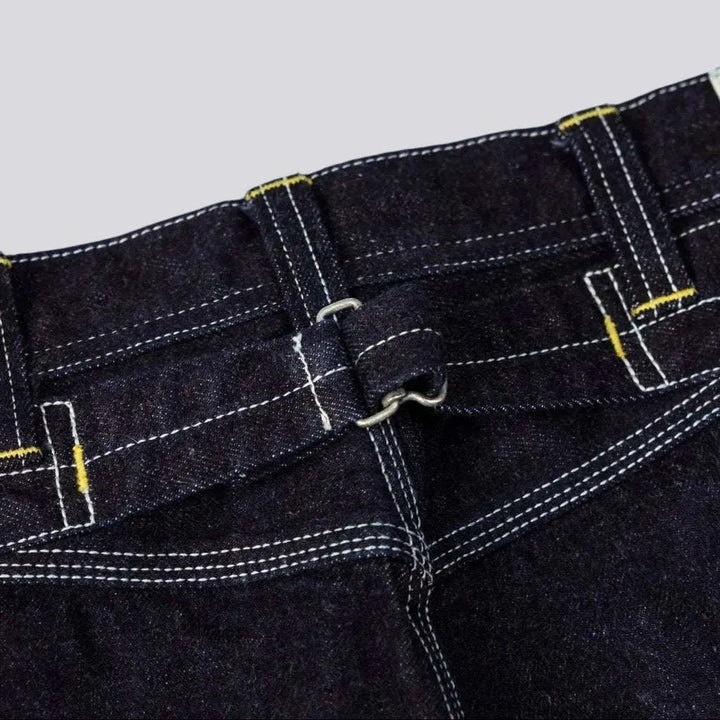 Workwear high-waist jeans
 for men