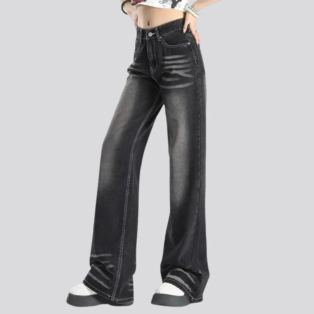 High waist women's jeans