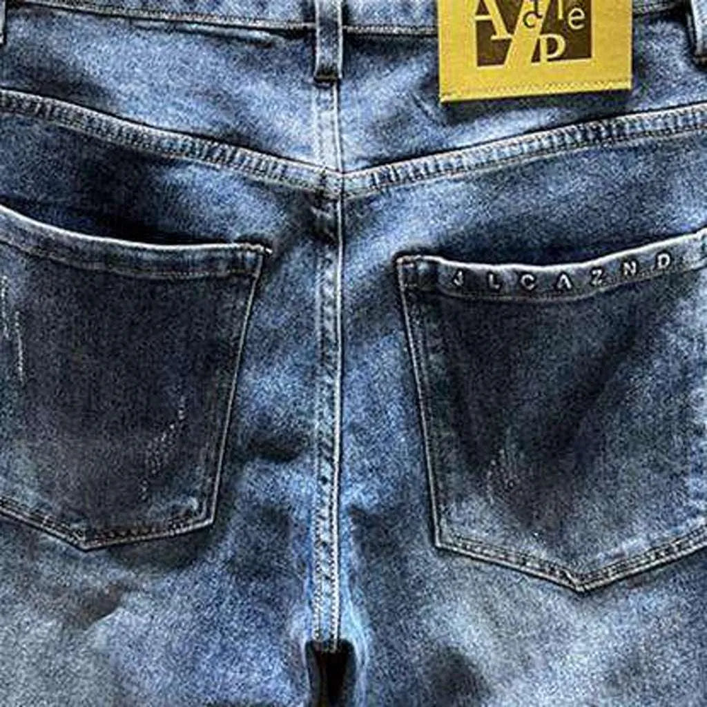 Trendy style men's baggy jeans