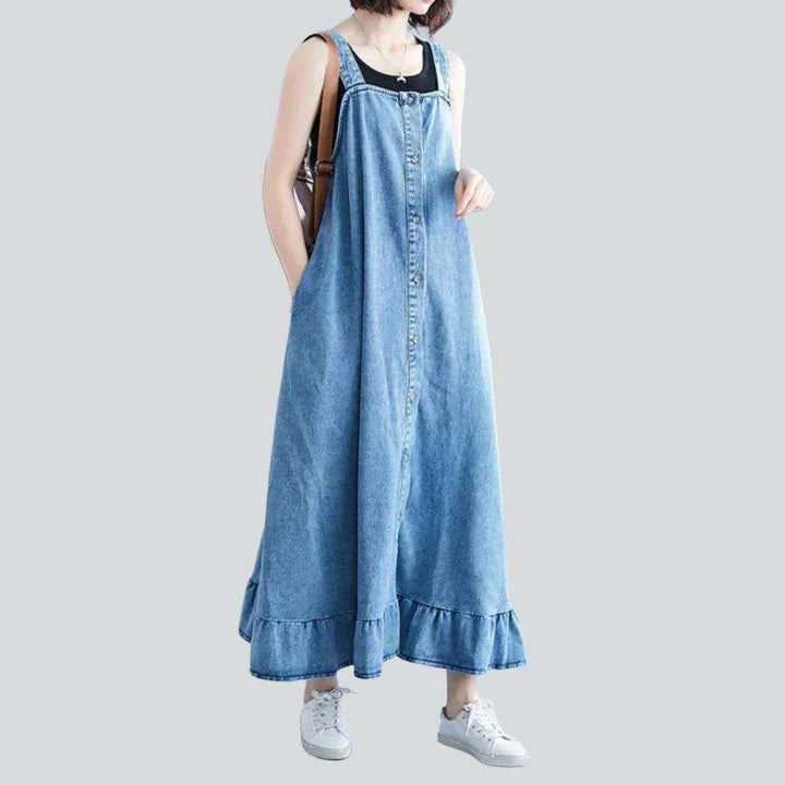 Loose fit 90s jean dress