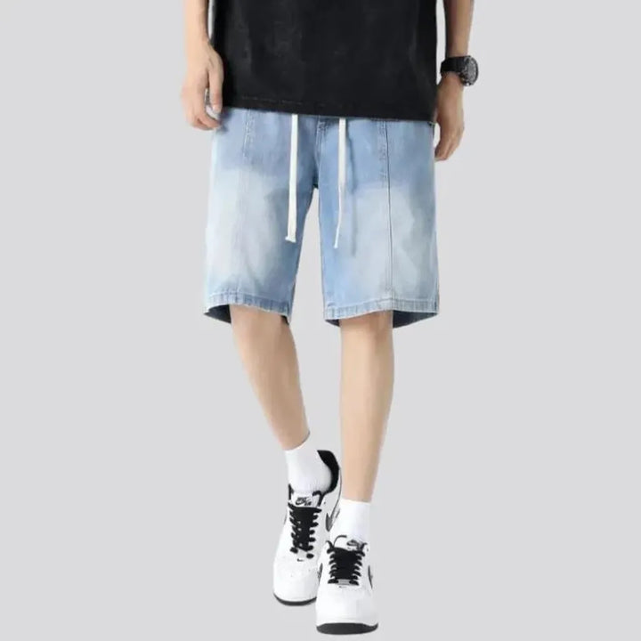 Fashion high-waist men's jean shorts