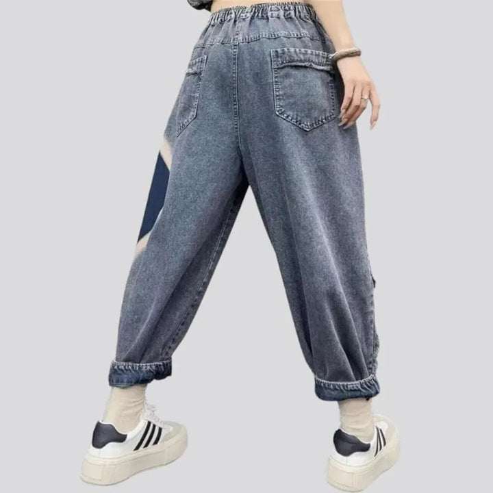 Vintage baggy jean pants
 for ladies