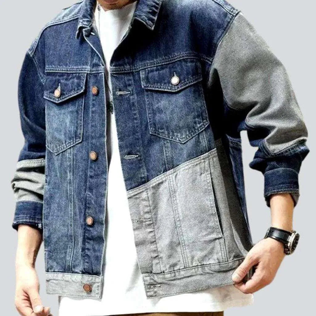 Oversized fashion men's jean jacket