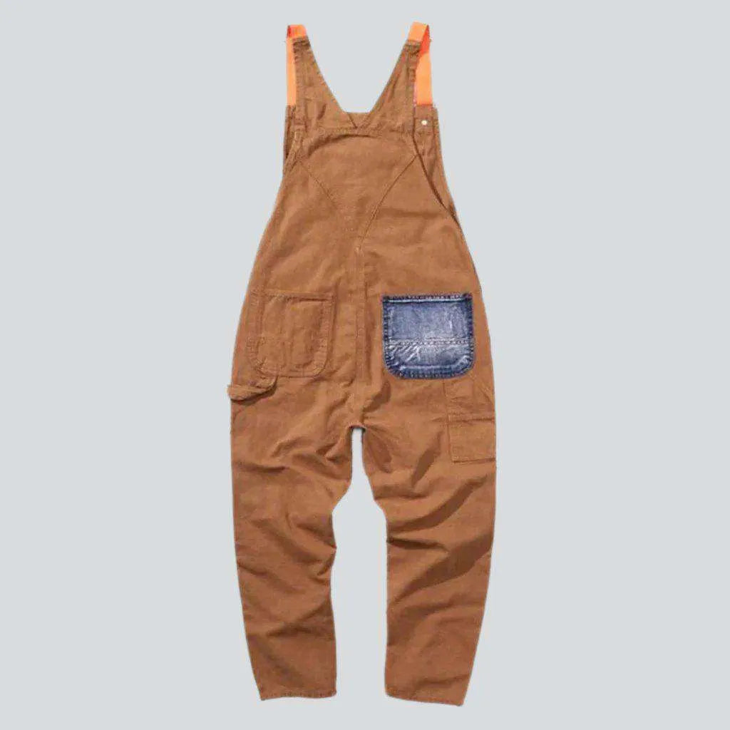 Street denim dungaree for men