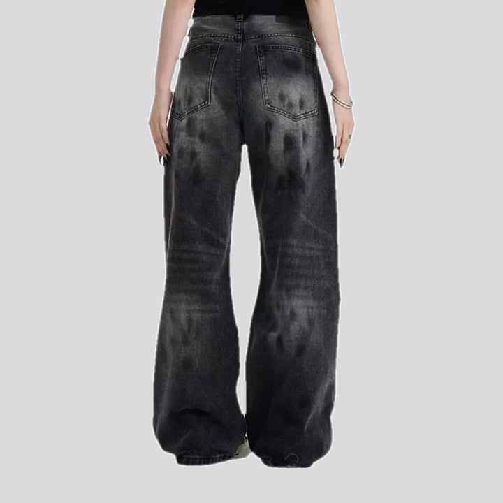 Faded style men's jeans