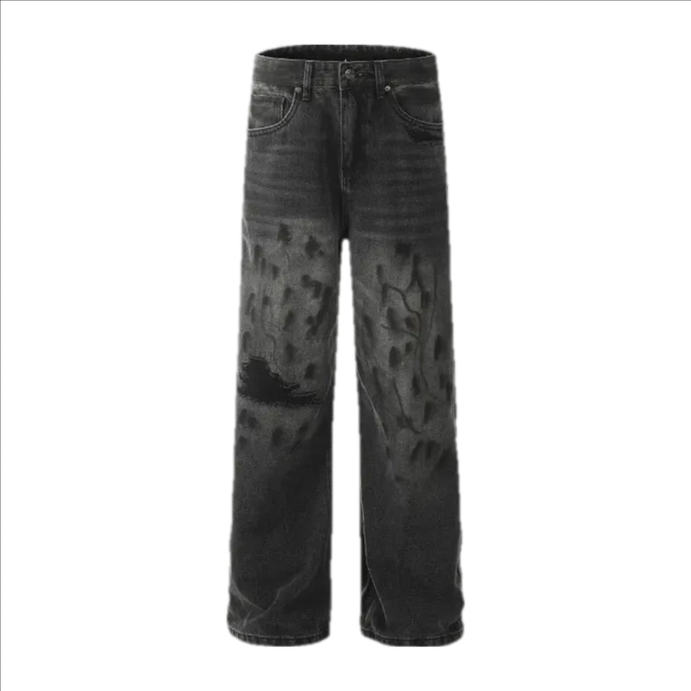 Faded Style Men's Jeans - Black