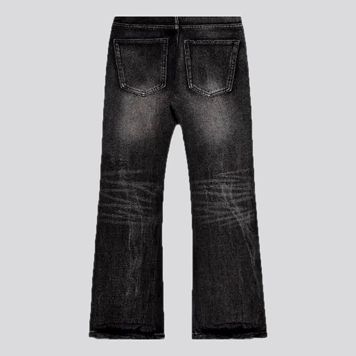 Fashionable grunge wide fit jeans for men