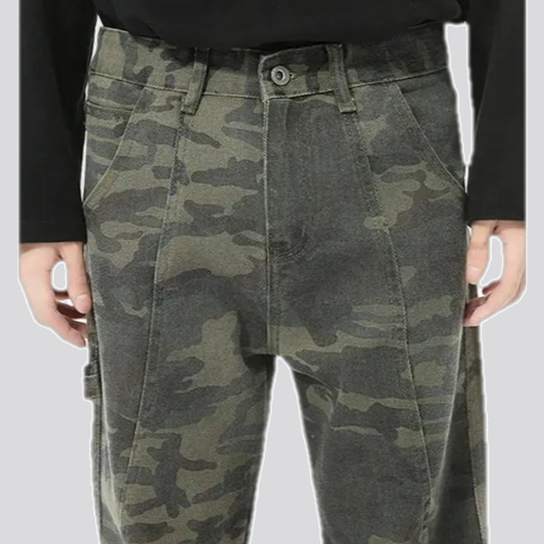 Stylish army jeans for men