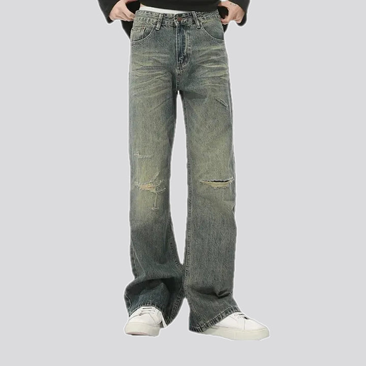 90s grunge style bootcut men's jeans