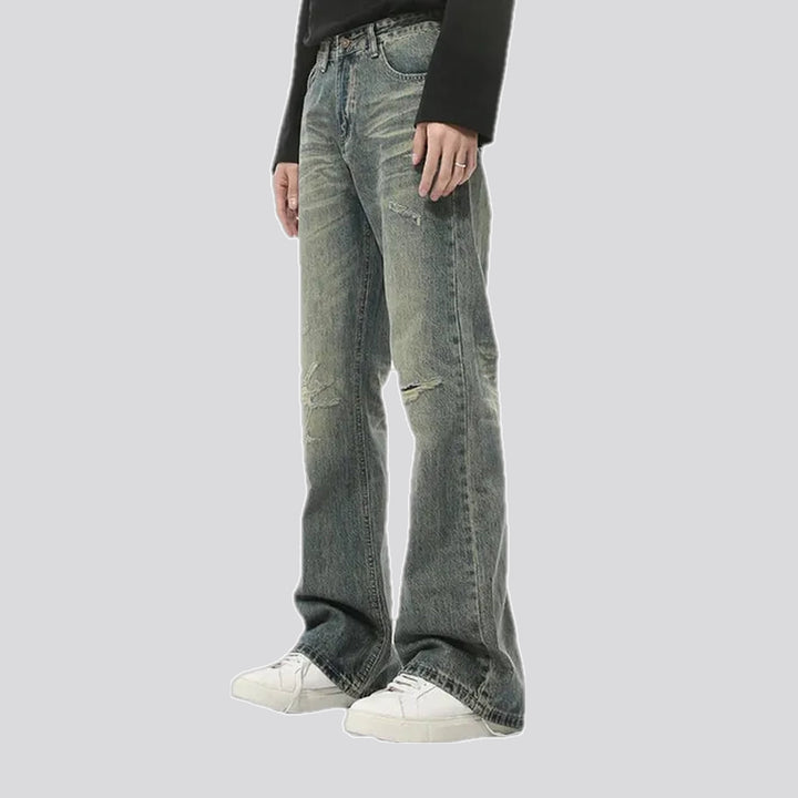 90s grunge style bootcut men's jeans